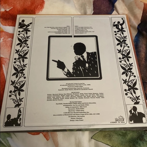 Joe Tex Joe Tex Spills the Beans LP 33 Rpm Dial Records DL-6004 - Picture 2 of 4